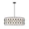 Z-Lite Harden Pendant, 10-Light, 32 In.W x 11.75 In.H, Matte Black/White 1948P32-MB - alternate 1